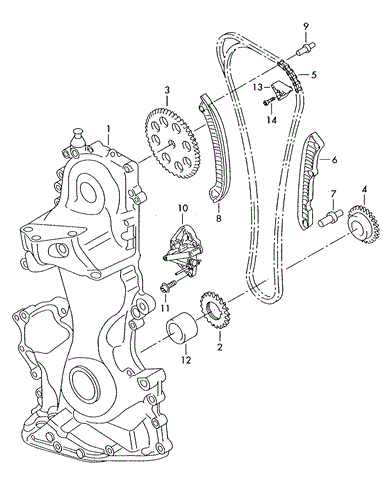 03C109158A VAG Cadena de distribución  disponible Ourense