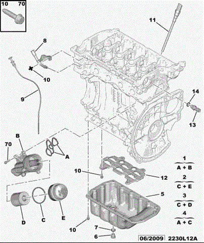 PEUGEOT 1131G2 Sensor de nivel de aceite del motor  comprar en Albacete