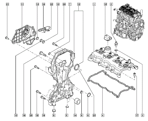 13264JG30C NISSAN Tapa de balancines  en stock Gandía