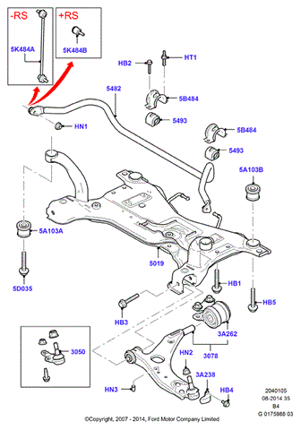 1851900 Bieleta estabilizadora delantera  en stock Castellón