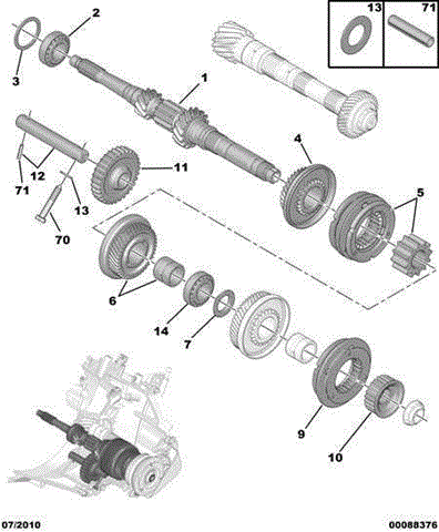 238832 Sincronizador De 5ta Marcha  comprar en Pontevedra