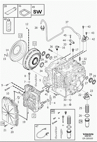 VOLVO 31256837 Filtro de transmisión automática  en stock Salamanca