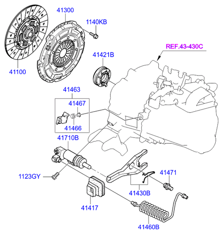 HYUNDAI 4110032001 Disco de embrague comprar Tarragona