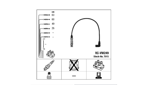 7015 Juego de cables de encendido  comprar en Zaragoza