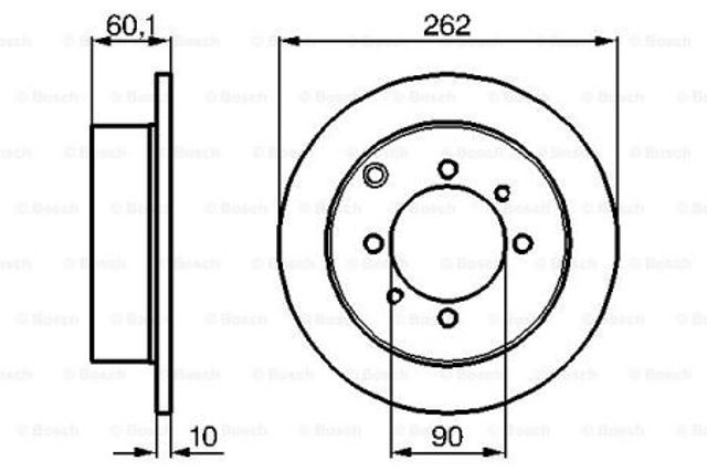 0986478655 Disco de freno trasero  en stock Castellón