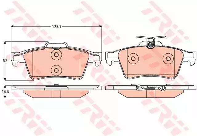 TRW GDB2086 Pastillas de freno traseras  disponible Lugo