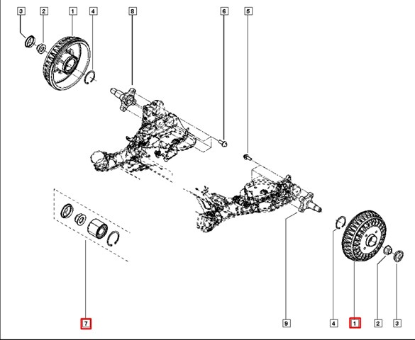 432103106R RENAULT Cojinete de rueda trasero  disponible Vigo