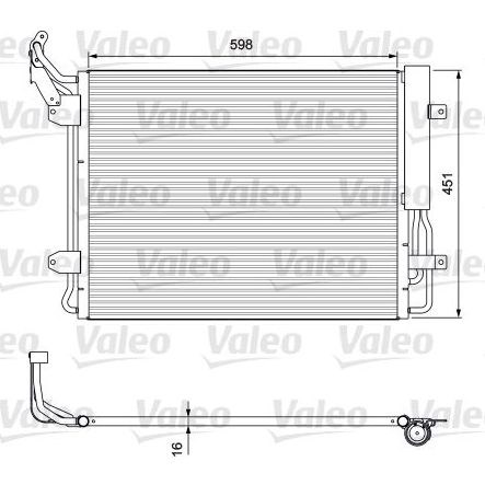 814091 VALEO Condensador aire acondicionado  en stock Córdoba