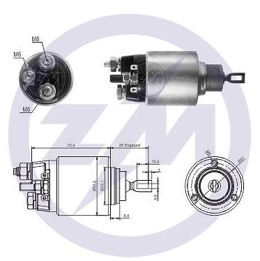 ZM5381 Solenoide de arranque  en stock Granada