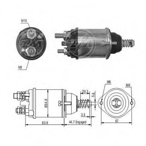 ZM616 ZM Solenoide de arranque  en stock Córdoba
