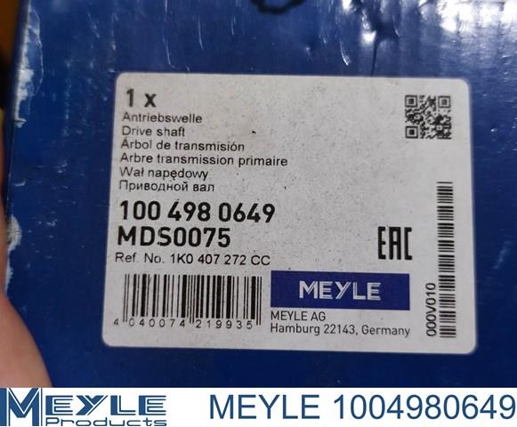 1004980649 MEYLE Árbol de transmisión delantero derecho  comprar en Jaén