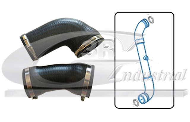 Tubo flexible de aire de sobrealimentación izquierdo 11617799400 BMW