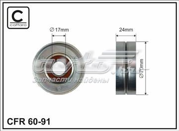 6091 CAFFARO Rodillo, correa trapecial poli V  comprar en Jaén