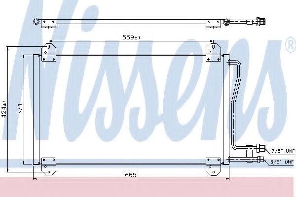 NISSENS 94225 Condensador aire acondicionado  en stock Valencia