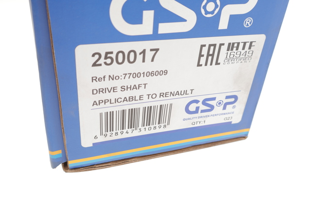 GSP 250017 Árbol de transmisión delantero derecho comprar Pamplona
