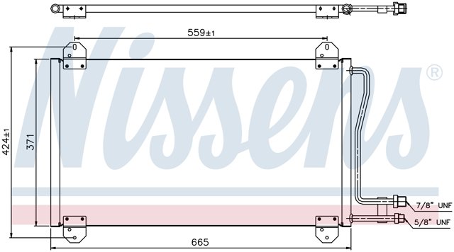NISSENS 94225 Condensador aire acondicionado  comprar en Ponferrada