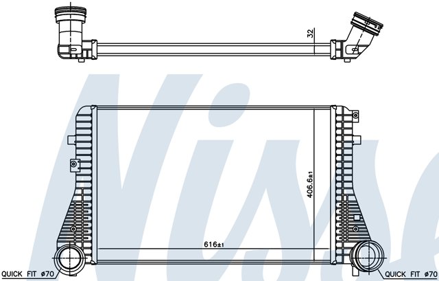 96715 NISSENS Radiador de aire de admisión  comprar en Oviedo