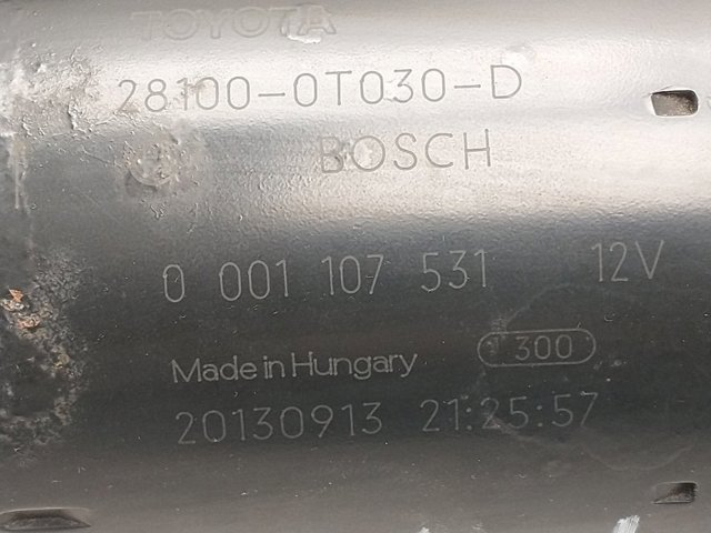 TOYOTA 0001107531 Motor de arranque  en stock Terrassa