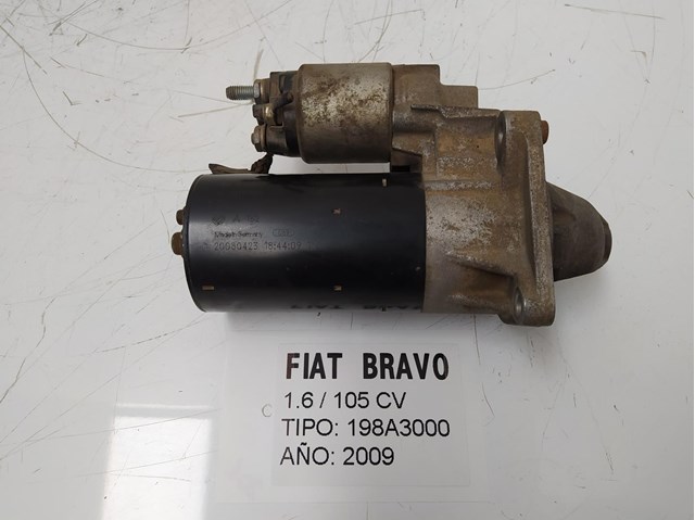 Motor arranque para fiat bravo ii (198_) (2006-2014) 1.6 d multijet 198a3000 0001108234