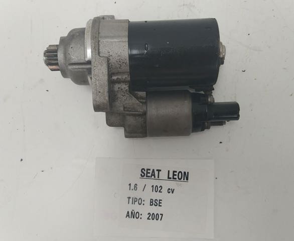 Motor arranque para seat leon (1p1) (2005-2010) 2.0 tdi 16v 0001120408