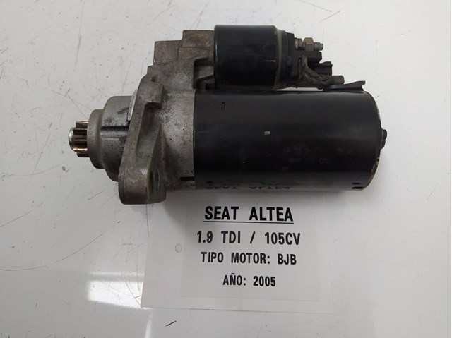 Motor arranque para seat altea (5p1) (2010-2011) 1.9 tdi bls 0001123012