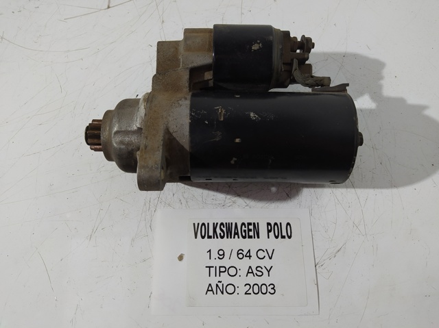 Motor arranque para volkswagen polo (9n_) (2001-2005) 1.9 sdi asy 0001125051