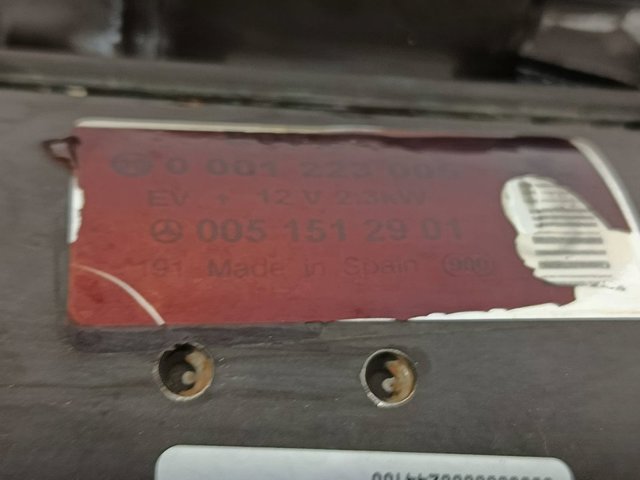 MERCEDES 0001223005 Motor de arranque  disponible Valladolid
