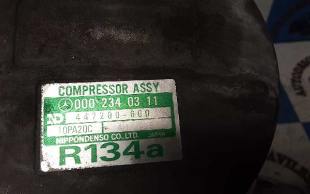 Compresor aire acondicionado para mercedes-benz clase s s 600 (140.056, 140.057) m120980 0002340311
