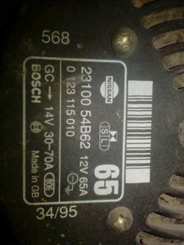 0123115010 Alternador  disponible Burgos