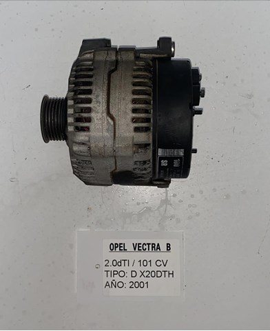 Alternador para opel vectra b (j96) (1995-2002) 2.0 dti 16v (f19) x 20 dth 0123500008