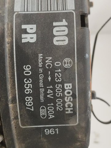 Alternador para opel vectra b 2.0 i 16v (f19) x20xev 0123505002