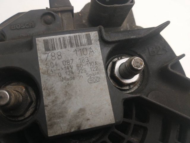 Alternador del motor 0124325122 FIAT