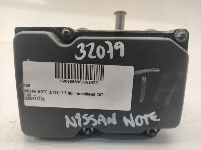 Abs para nissan note 1.5 dci k9k 0265231732