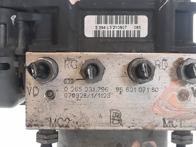 PEUGEOT 0265231796 Módulo hidráulico de ABS  comprar en Albacete