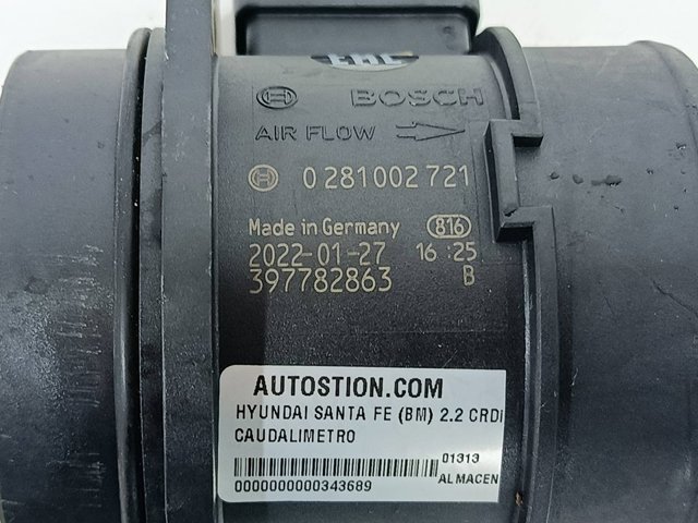 Sensor De Flujo De Aire/Medidor De Flujo (Flujo de Aire Masibo) Hyundai Tucson 1 JM