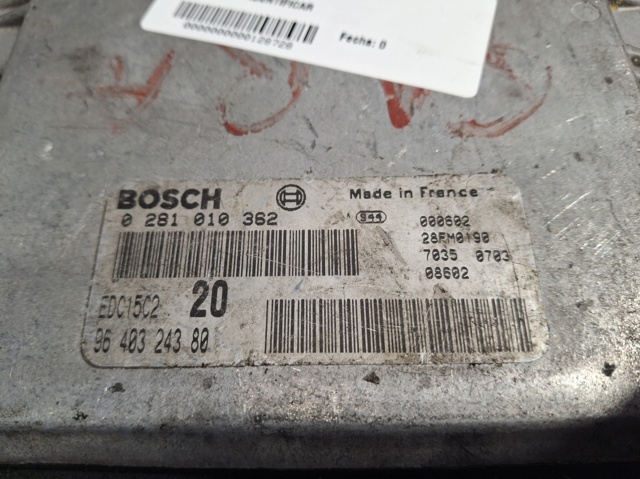 PEUGEOT 0281010362 Unidad de control del motor (ECU)  comprar en Murcia