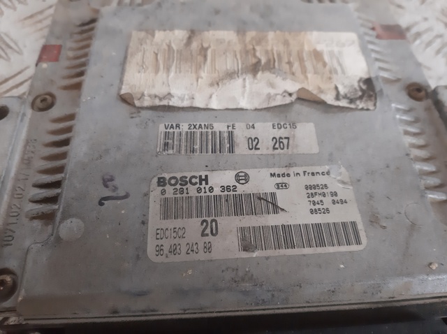 PEUGEOT 0281010362 ECU  en stock Terrassa
