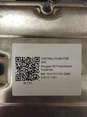 PEUGEOT 0281011081 ECU comprar Pamplona