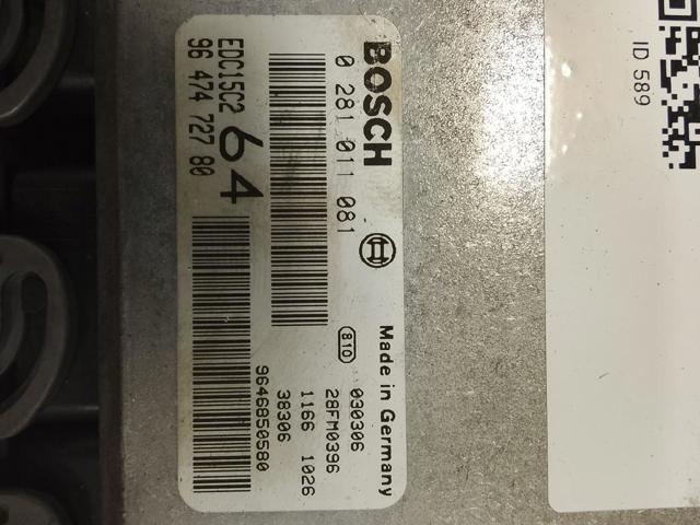 PEUGEOT 0281011081 Unidad de control del motor (ECU)  comprar en Murcia