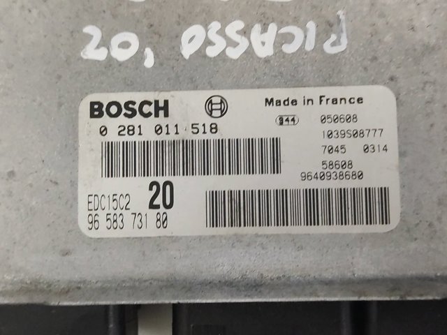 0281011518 PEUGEOT ECU comprar Bilbao