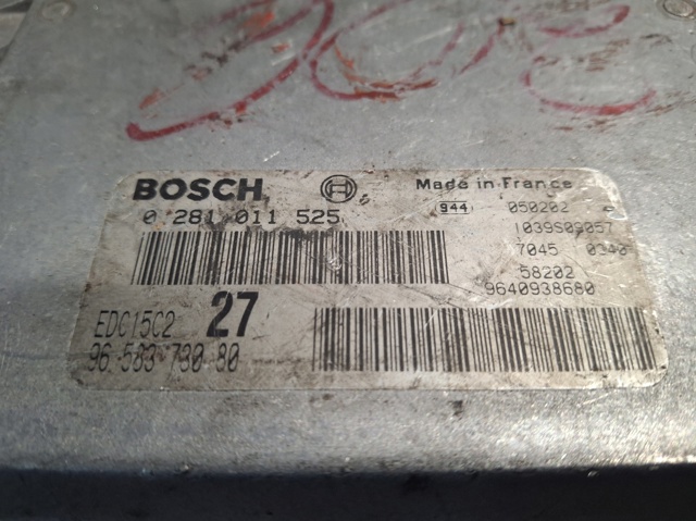 0281011525 PEUGEOT Unidad de control del motor (ECU)  disponible Vigo