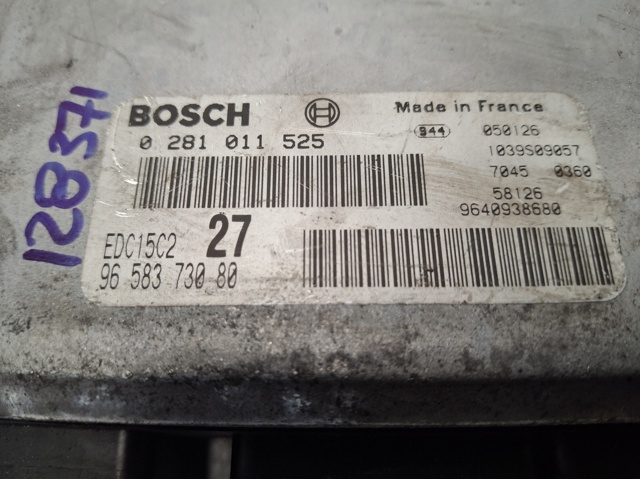 0281011525 PEUGEOT Unidad de control del motor (ECU)  comprar en Jaén
