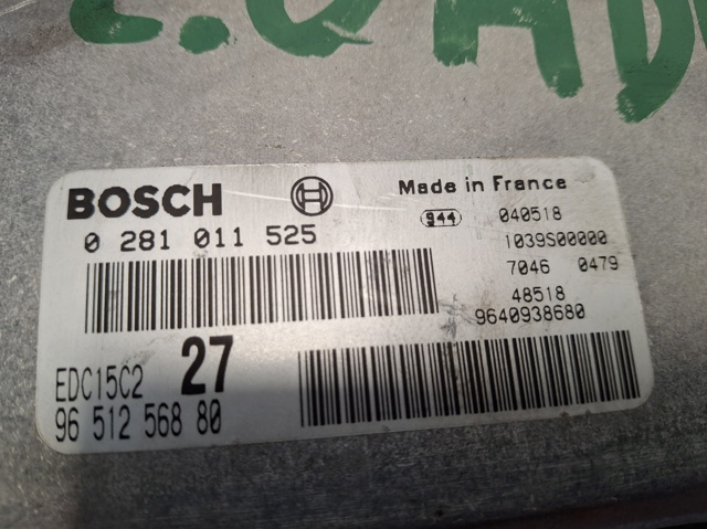 PEUGEOT 0281011525 ECU  en stock Salamanca