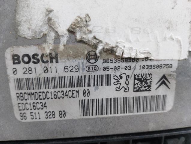 PEUGEOT 0281011629 Unidad de control del motor (ECU)  disponible España