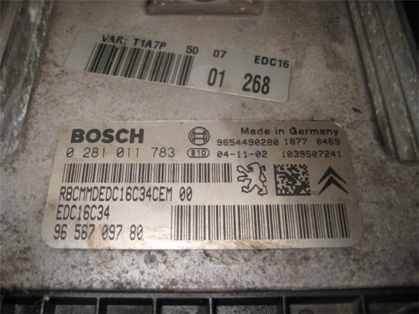 PEUGEOT 0281011783 ECU comprar Pamplona