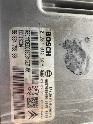 PEUGEOT 0281012529 Unidad de control del motor (ECU)  comprar en Albacete