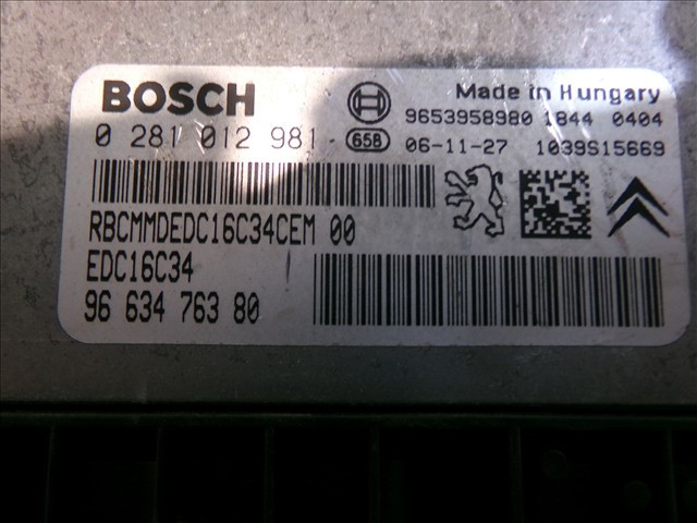 PEUGEOT 0281012981 Unidad de control del motor (ECU)  comprar en Murcia