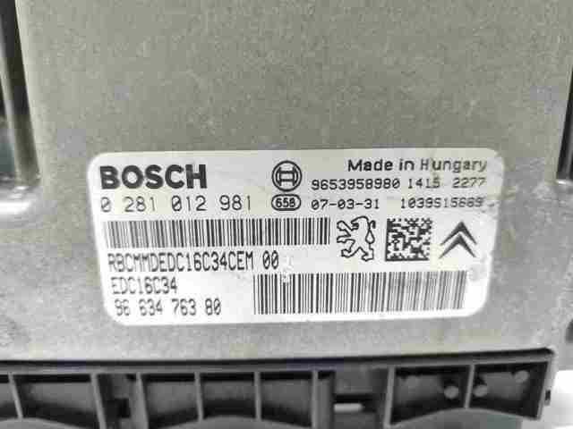 0281012981 PEUGEOT Unidad de control del motor (ECU)  comprar en Lleida