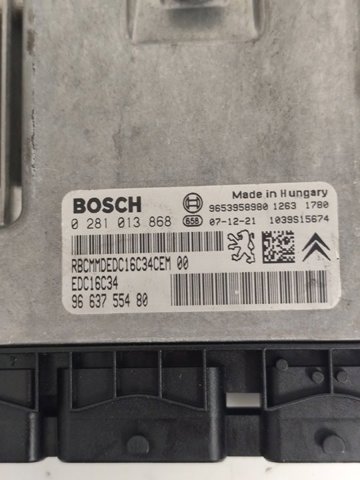 0281013868 PEUGEOT Unidad de control del motor (ECU)  comprar en Jaén