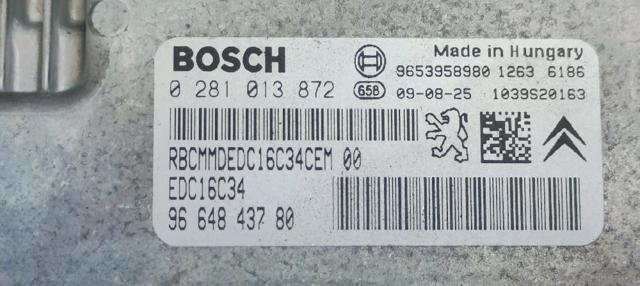 PEUGEOT 0281013872 ECU comprar Pamplona